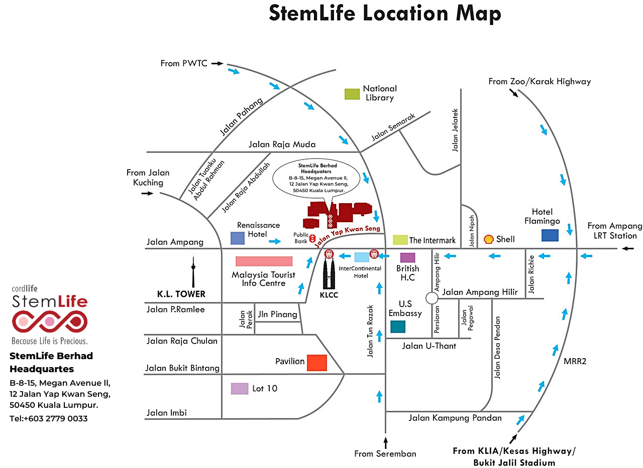 Map to StemLife